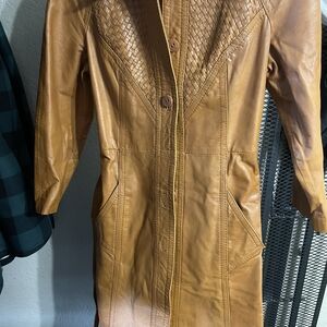 Women's Tan Leather Jacket